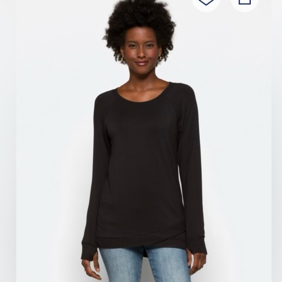 Threads for Thought Black Women's Tunic Knit Top large - Picture 1 of 12